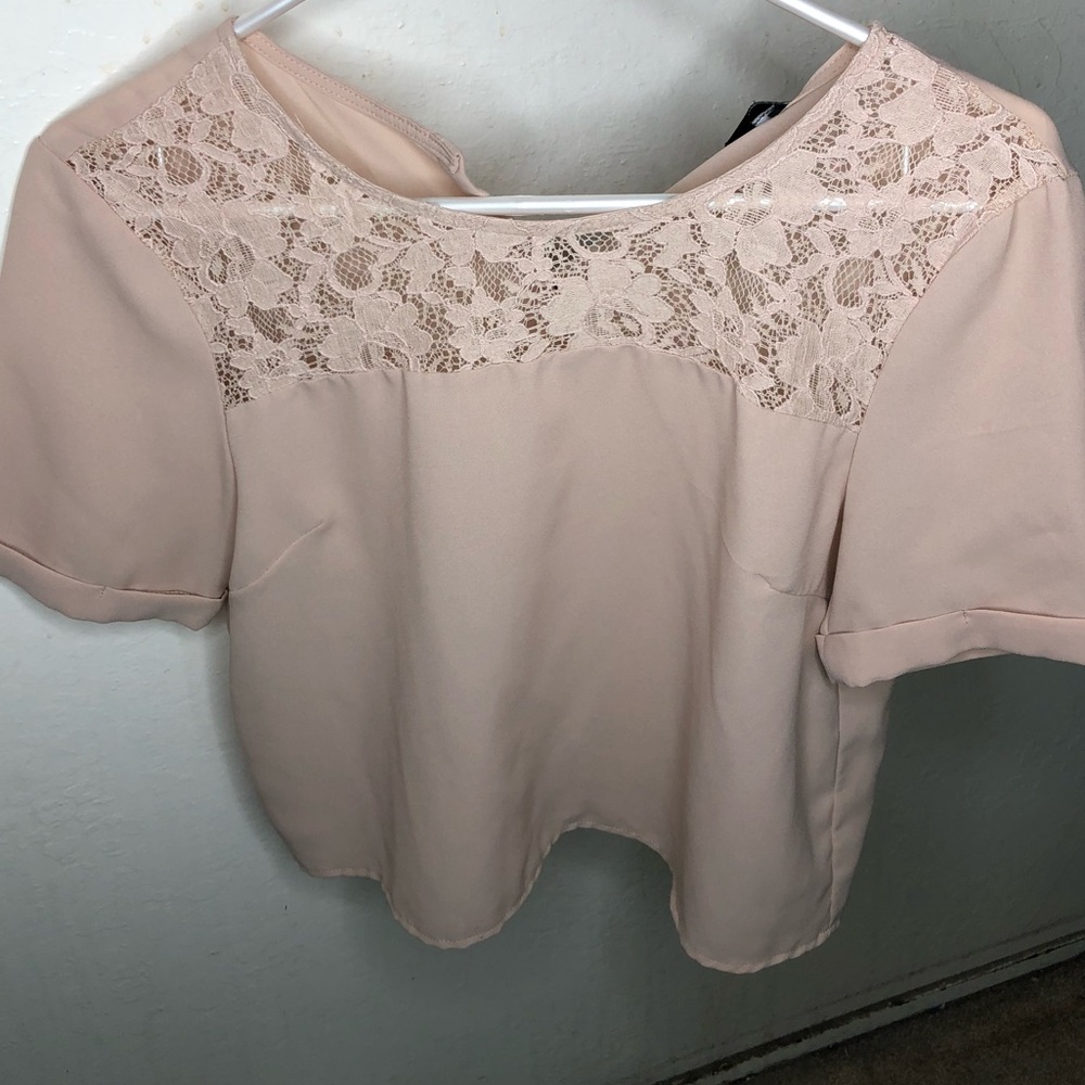 Beige forever 21 blouse